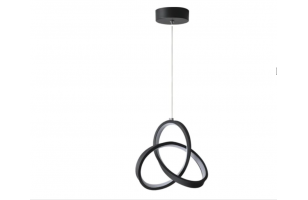 Lampa geometryczna LED wisząca sufitowa AT46-1SL-Czarna