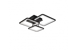 Plafon lampa LED sufitowa kwadrat metalowa AT88-3SL-Czarny